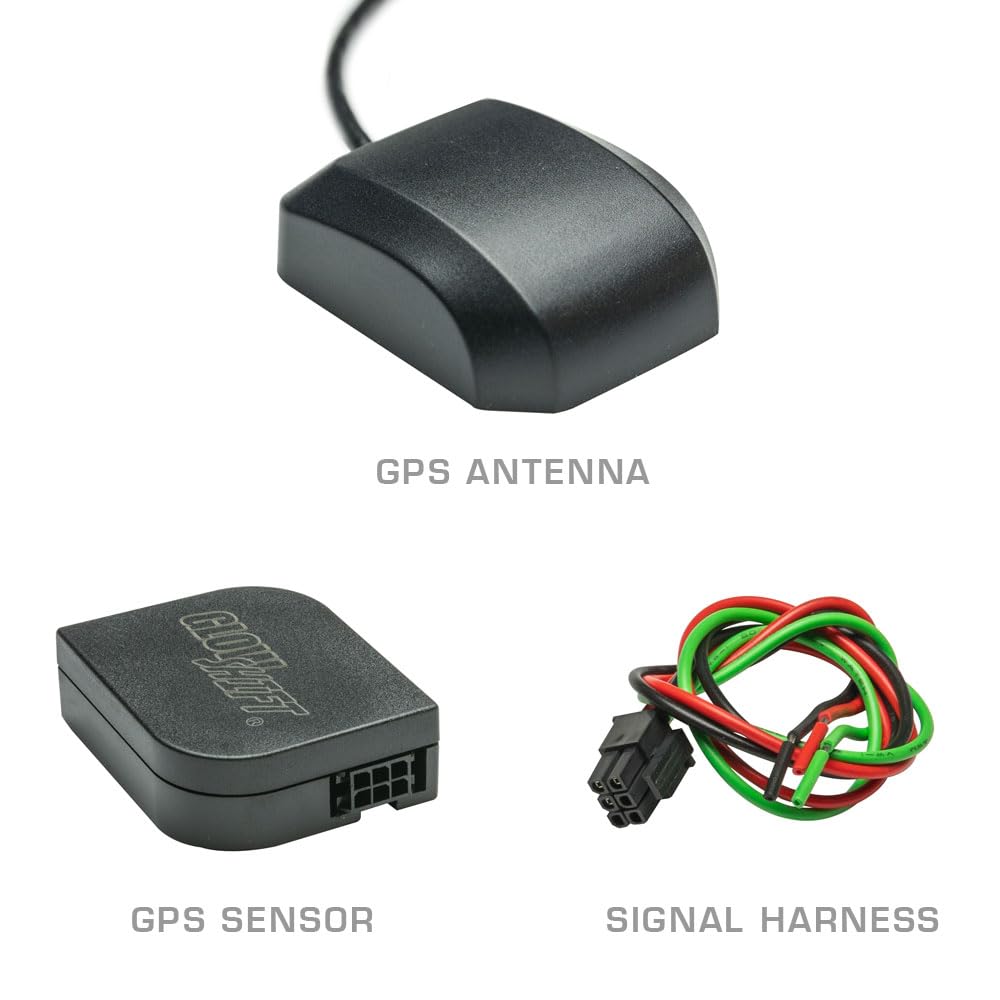 Glowshift Gps Speedometer Sensor Adapter Kit For Speedometer Gauges   Antenna Installs To Roof Or On Trunk